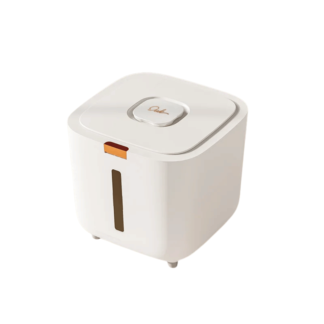 Fellfunk Vorratsbox – Versiegelter Futterbehälter für Katzen - & Hundefutter mit Deckel & Messhilfe - fellfunk.de