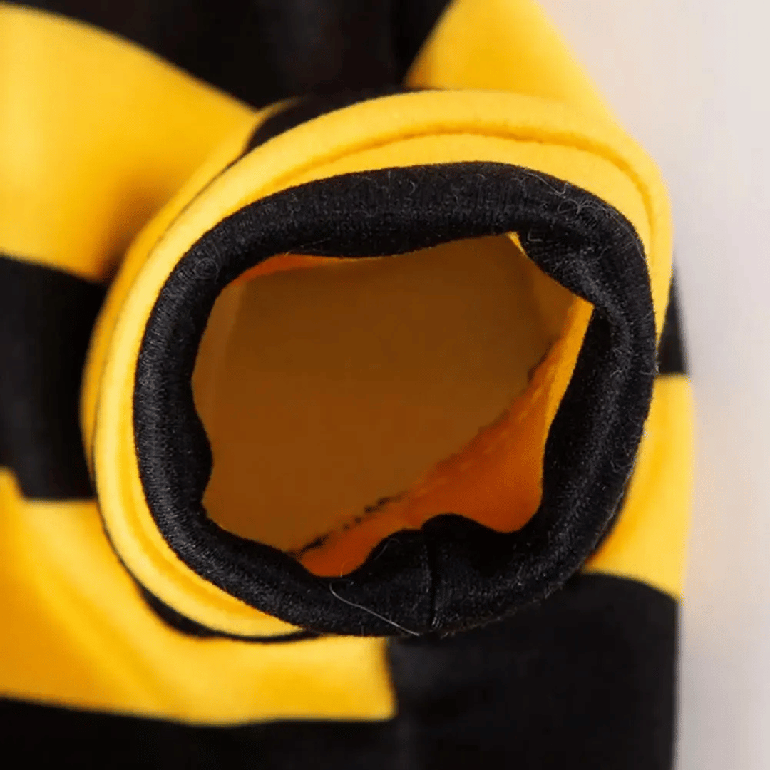 Fellfunk Bienen - Kostüm – Süßer Hoodie für Katzen & kleine Hunde, ideal für Halloween, Winter & Feiertage – warm & bequem - fellfunk.de