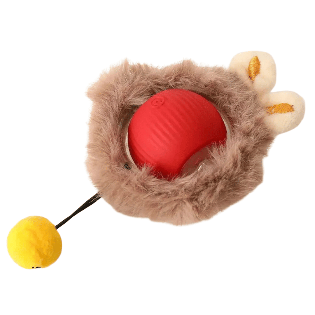 Fellfunk WildTail – Elektrischer Katzenball mit Fellanhang & Mausbewegung für aktives Spiel & Auslastung - fellfunk.de