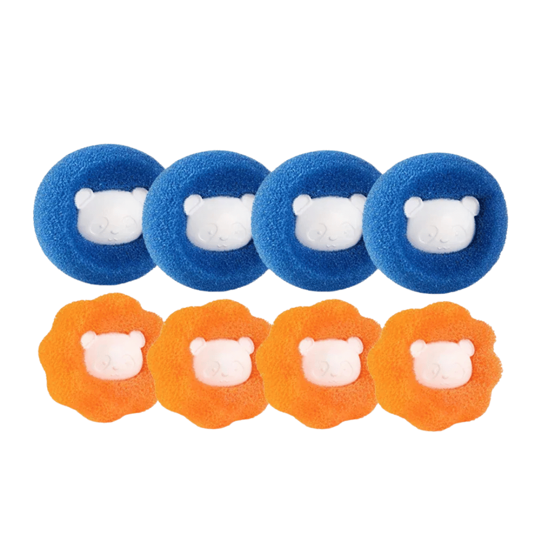 Fellfunk Waschbälle – Wiederverwendbare Tierhaar - Entferner für Waschmaschine & Trockner, fangen Fussel, Haare & Flusen zuverlässig auf - fellfunk.de