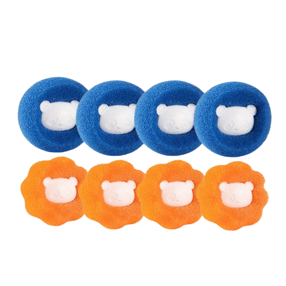 Fellfunk Waschbälle – Wiederverwendbare Tierhaar - Entferner für Waschmaschine & Trockner, fangen Fussel, Haare & Flusen zuverlässig auf - fellfunk.de