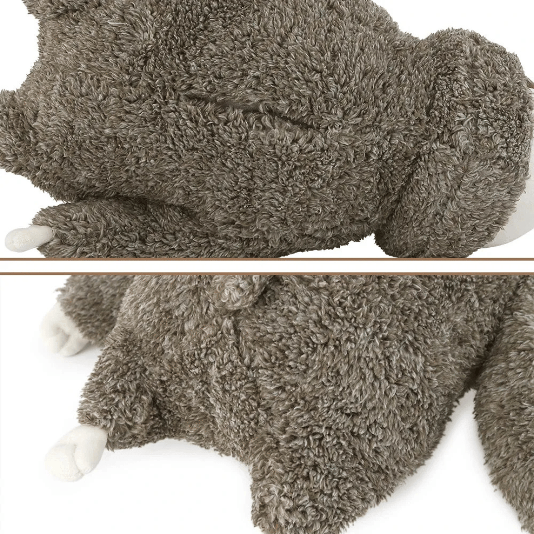 Welpenspielzeug mit Herzschlag – Beruhigendes Faultier Kuscheltier als Weihnachtsgeschenk - fellfunk.de