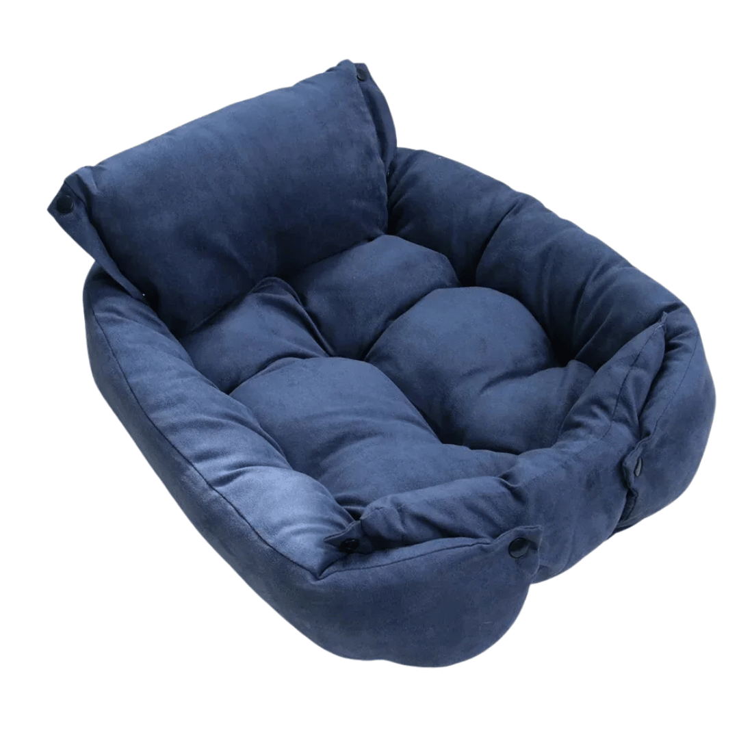 Weiches 3 - in - 1 Hundebett – Warme Schlafmatte & Sofa für Welpen & Katzen im Winter - fellfunk.de