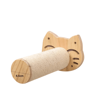 FellFunk Wand - Katzenbaum – Wandregale mit Kratzstamm, Hängematte, Kletterplattform & Seilleiter aus Holz - fellfunk.de