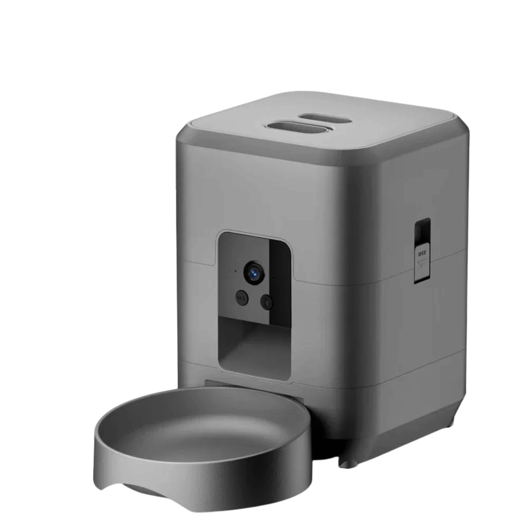 Fellfunk Smart Futterspender 2 L – Automatischer WiFi - Futterautomat mit Kamera & App - Steuerung für Katze & Hund – flexible Fernfütterung - fellfunk.de
