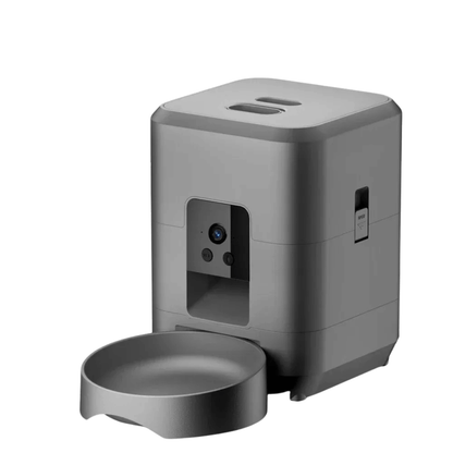 Fellfunk Smart Futterspender 2 L – Automatischer WiFi - Futterautomat mit Kamera & App - Steuerung für Katze & Hund – flexible Fernfütterung - fellfunk.de