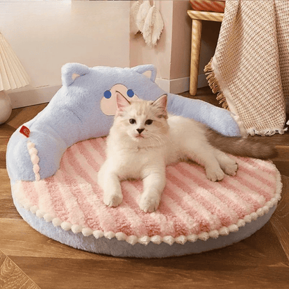 Katzenbett – Weiches, strapazierfähiges Haustierbett mit herausnehmbarem Kissen, ideal für Katzen & kleine bis mittlere Hunde - fellfunk.de