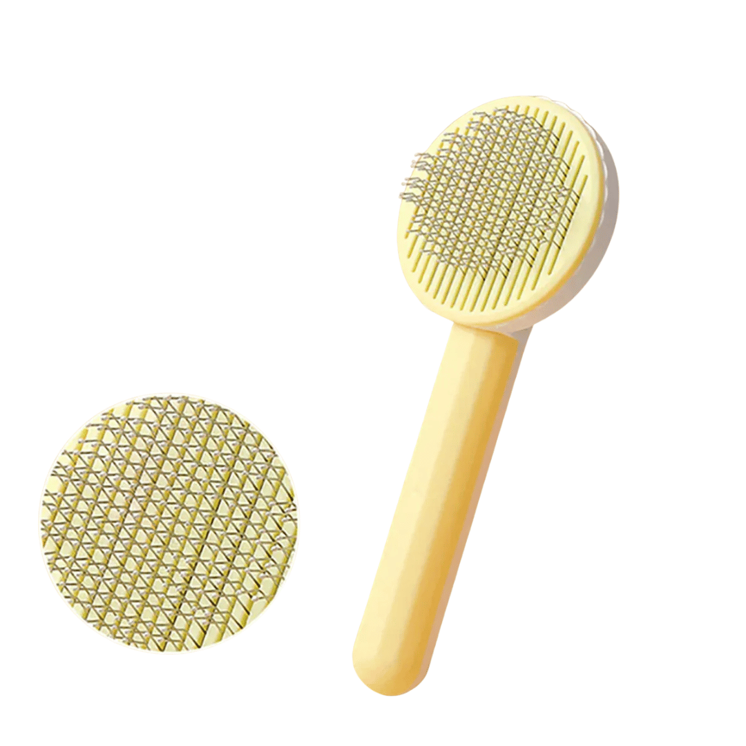 Fellfunk PflegeKamm – Edelstahlbürste für Katzen & Hunde mit langem Fell zur sanften Fellpflege, Entfilzen & Haarentfernung - fellfunk.de