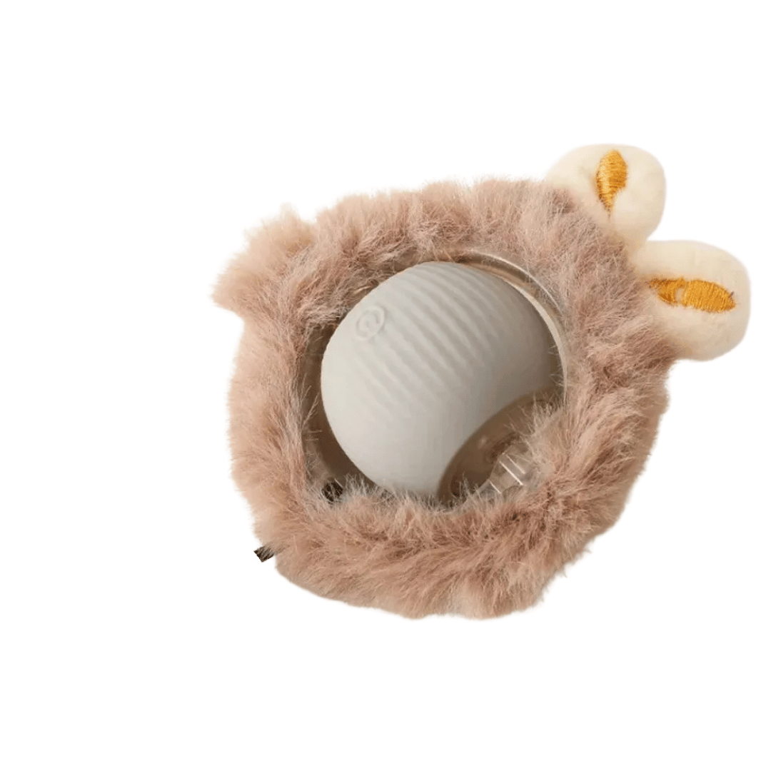 Fellfunk WildTail – Elektrischer Katzenball mit Fellanhang & Mausbewegung für aktives Spiel & Auslastung - fellfunk.de