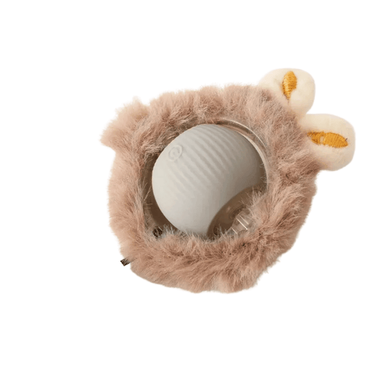 Fellfunk WildTail – Elektrischer Katzenball mit Fellanhang & Mausbewegung für aktives Spiel & Auslastung - fellfunk.de