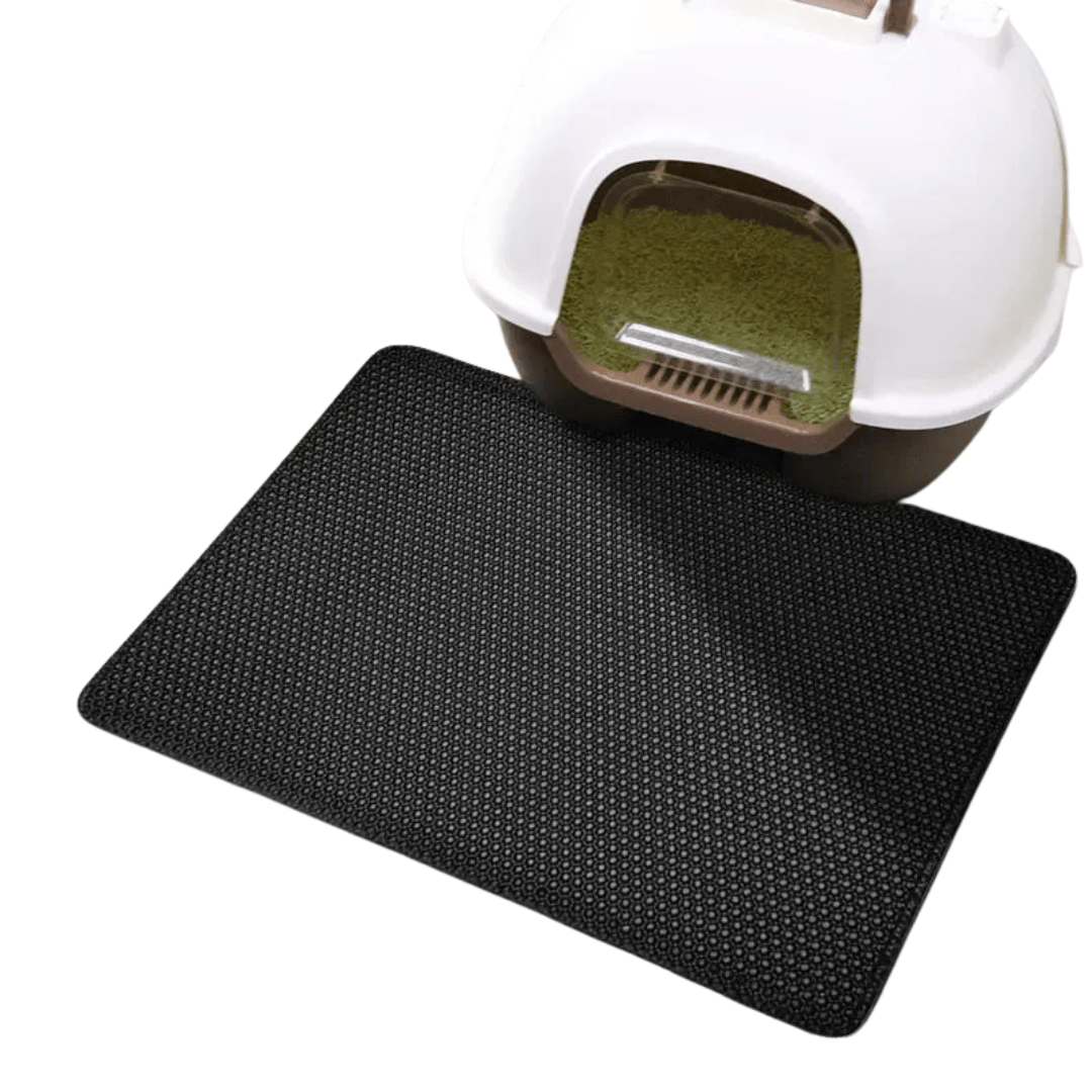 Fellfunk CleanStep Katzenstreumatte mit Doppel - Schicht – Rutschfeste & wasserdichte Matte für saubere Pfoten & streufreie Böden - fellfunk.de