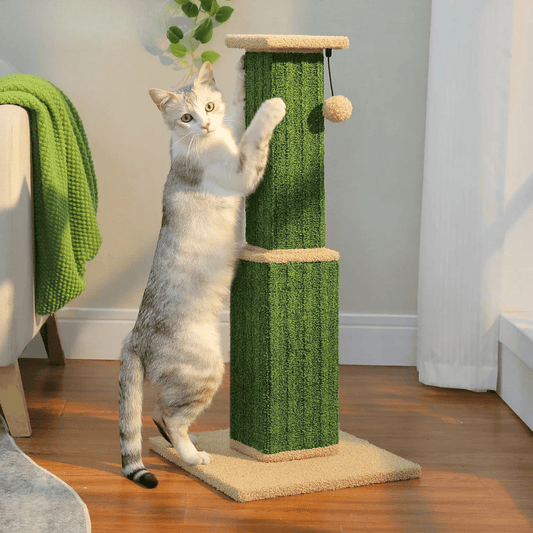 Kratzpfosten XL – Hoher Sisal - Kratzbaum mit Spielball, ideal für Wohnungskatzen zur Krallenpflege, Beschäftigung & Schutz der Möbel - fellfunk.de