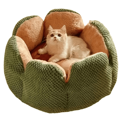 Kuscheliges Blütenbett für Katzen & kleine Hunde - perfekt für den Winter - fellfunk.de