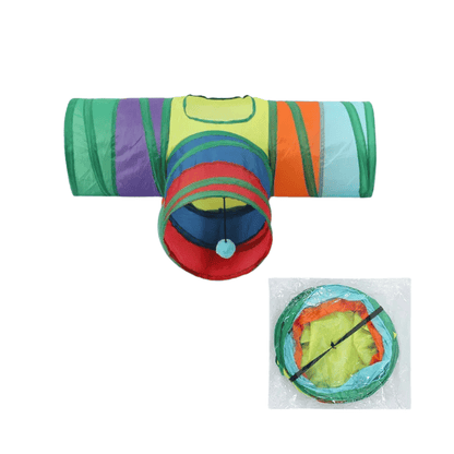 Cat Tunnel Foldable Cat Tunnel Pet Supplies Cat S T Y Pass Play Tunnel Cat Toy Breathable Drill Barrel for Indoor loud paper - fellfunk.de