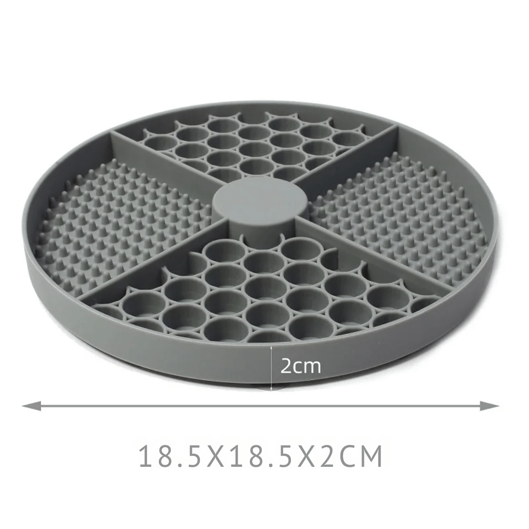 Silikon Schleckmatte für Hunde & Katzen – Slow Feeder mit Saugnapf, beruhigt & beschäftigt - fellfunk.de