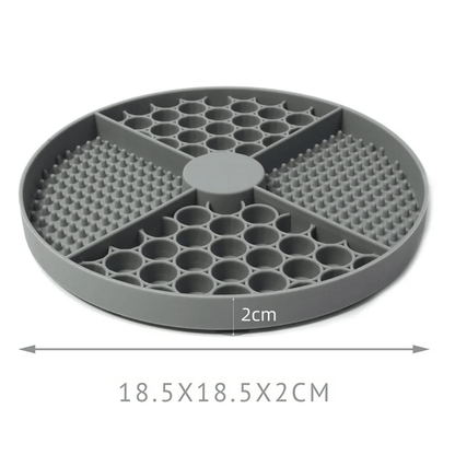 Silikon Schleckmatte für Hunde & Katzen – Slow Feeder mit Saugnapf, beruhigt & beschäftigt - fellfunk.de