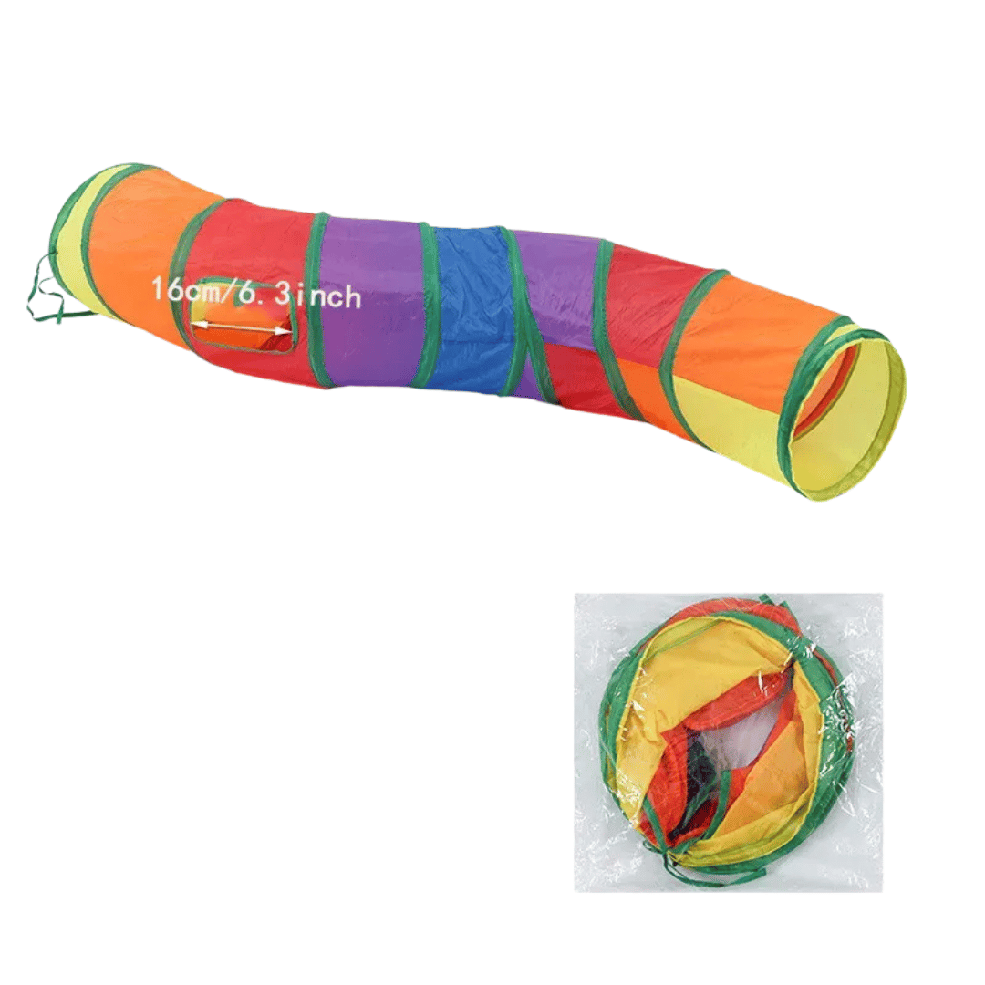Cat Tunnel Foldable Cat Tunnel Pet Supplies Cat S T Y Pass Play Tunnel Cat Toy Breathable Drill Barrel for Indoor loud paper - fellfunk.de