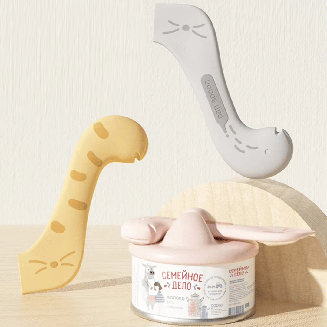 Fellfunk SpoonCap – 3in1 Futterlöffel mit Dosenöffner & Deckel für Katzen - & Hundefutter - fellfunk.de