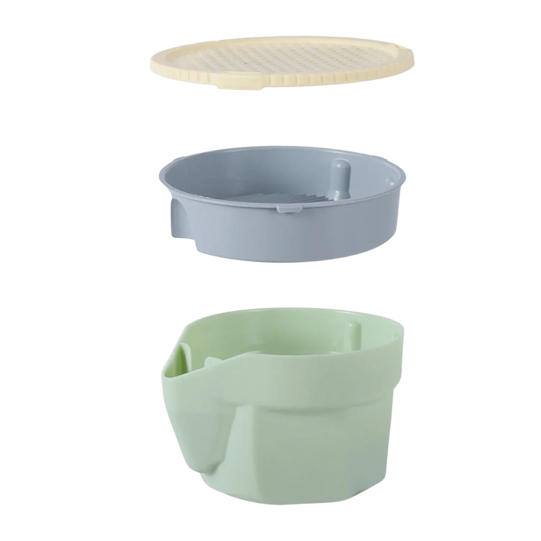 Fellfunk Katzengras - Cup – Mehrstufiger Anzuchtbehälter für frisches Katzengras ohne Erde – wiederverwendbar & perfekt für Wohnungskatzen - fellfunk.de