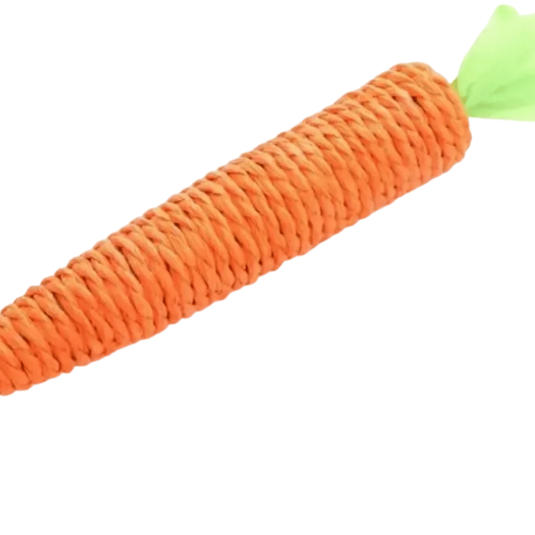 Fellfunk KnabberKarotte – Bissfestes Katzenspielzeug zur Selbstbeschäftigung & Zahnpflege in witziger Karottenform - fellfunk.de