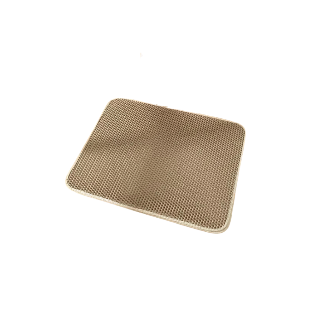 Fellfunk CleanStep Katzenstreumatte mit Doppel - Schicht – Rutschfeste & wasserdichte Matte für saubere Pfoten & streufreie Böden - fellfunk.de