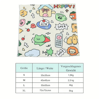 Fixier - Tuch – Selbsthaftendes Katzen - Pflegetuch, schützt vor Kratzern & erleichtert Fellpflege, Krallen schneiden & Tierarztbesuche - fellfunk.de