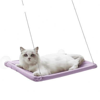 Fellfunk SunSpot – Fensterhängematte für Katzen bis 20 kg mit robuster Halterung & bequemem Liegekomfort - fellfunk.de