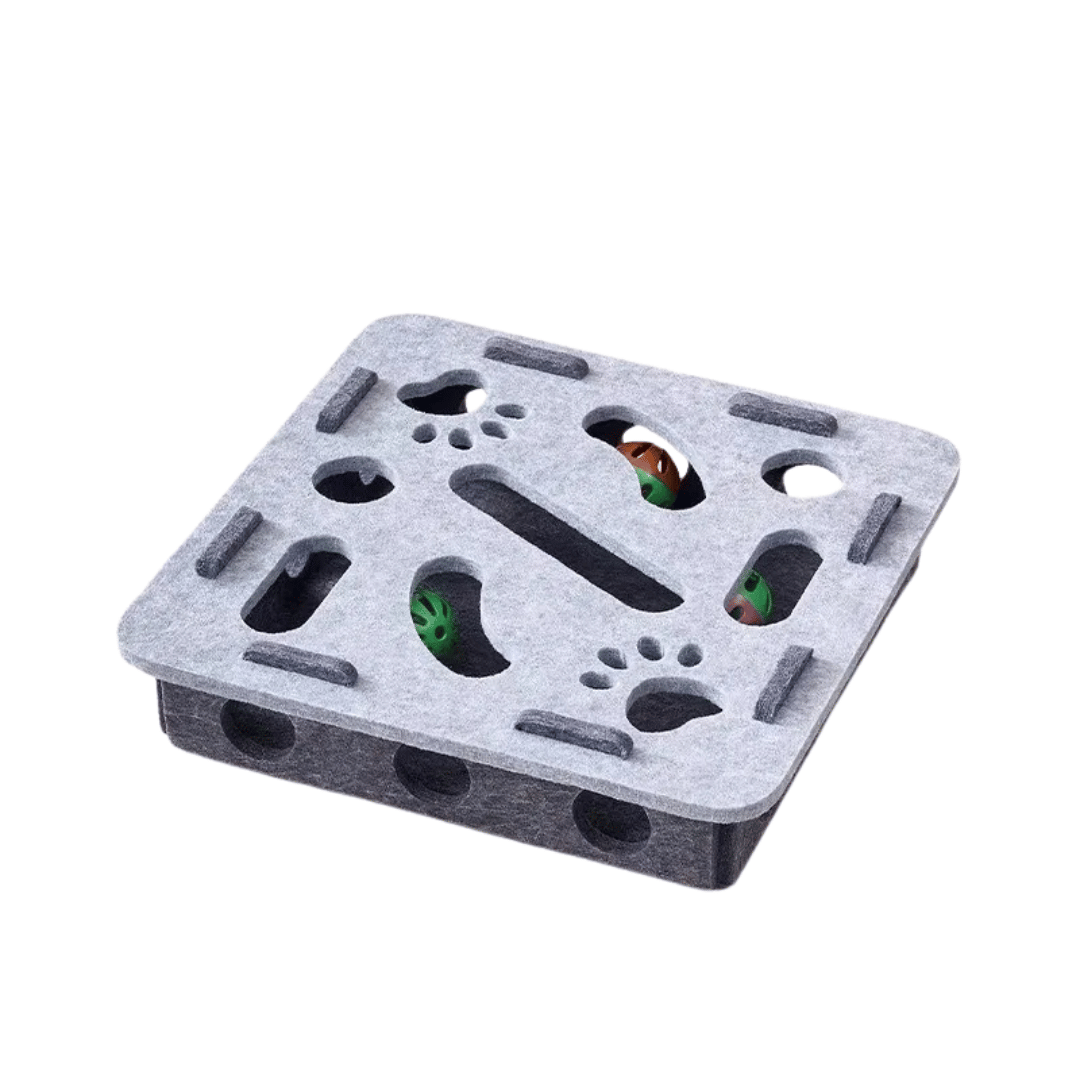 Fellfunk Scratchy – Katzen - Kratzpfosten aus Sisal mit Spielzeug zur Förderung von Bewegung & natürlichem Verhalten - fellfunk.de