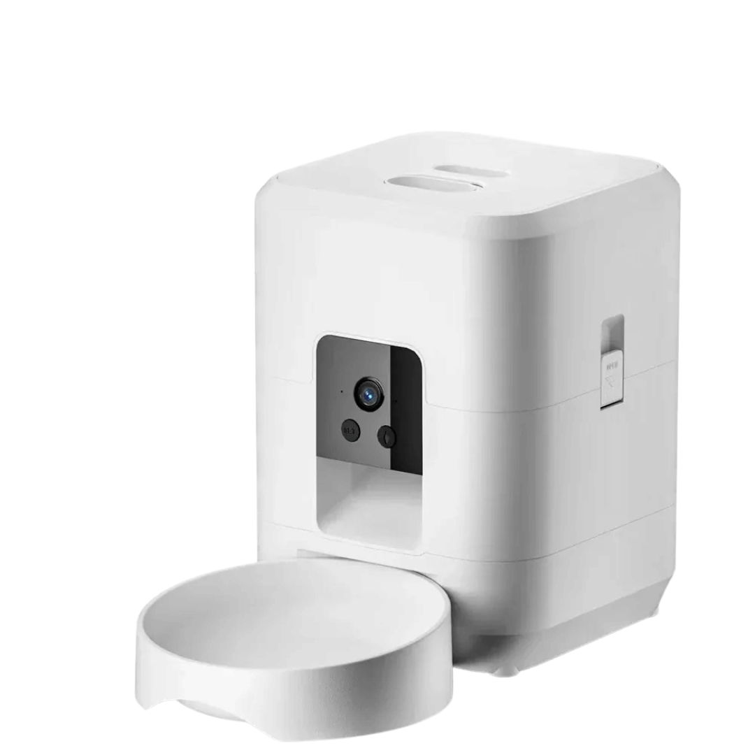 Fellfunk Smart Futterspender 2 L – Automatischer WiFi - Futterautomat mit Kamera & App - Steuerung für Katze & Hund – flexible Fernfütterung - fellfunk.de