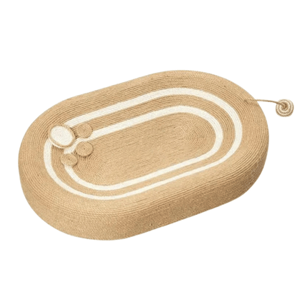 Sisal - Kratzbett – Großes Katzenbett & Kratzbrett in einem, bequemes Nest für Indoor - Katzen zur Krallenpflege, Entspannung & Spielspaß - fellfunk.de