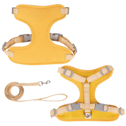 Fellfunk EasyStep Harness für Katzen & kleine Hunde – Flexibles Leinen - Geschirr - Set für Outdoor - Walks mit Sicherheitsverschluss - fellfunk.de