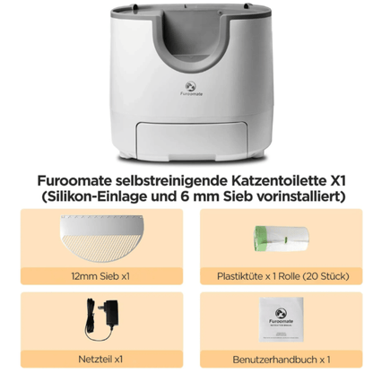 Furoomate – Automatische Smart Katzentoilette mit 11L Fassungsvermögen, selbstreinigend & hygienisch für stressfreie Katzenpflege - fellfunk.de