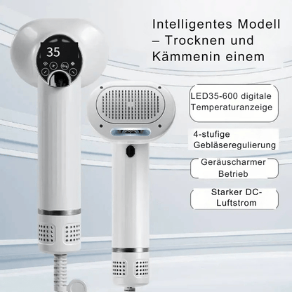 Föhnkamm Duo: Schnelles Trocknen & sanfte Fellpflege für Haustiere - fellfunk.de