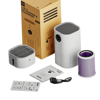 Fellfunk AirFresh Duo – Luftreiniger & Luftbefeuchter mit echtem HEPA - Filter für Allergiker & Tierbesitzer - fellfunk.de