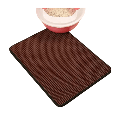 Fellfunk CleanStep Katzenstreumatte mit Doppel - Schicht – Rutschfeste & wasserdichte Matte für saubere Pfoten & streufreie Böden - fellfunk.de