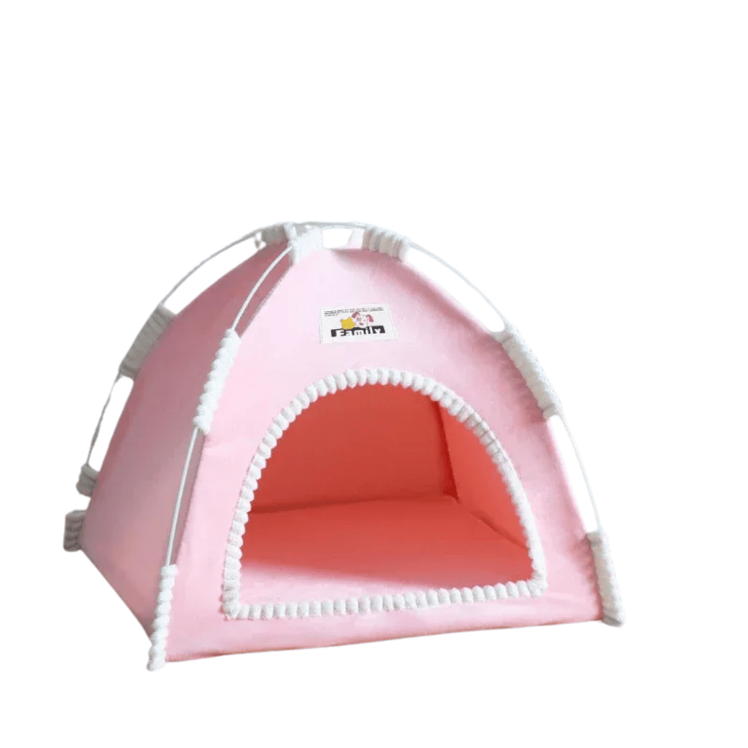 Faltbares Haustierzelt – Atmungsaktive Katzen - & Hundehöhle mit Kühlmatte, tragbar & ideal für drinnen, draußen & Reisen - fellfunk.de