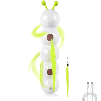 Cat Stick Pro – Intelligente Katzenangel mit austauschbarem Beute - Schwanz, automatisch schwingend & ideal für Mehrkatzen - Haushalte - fellfunk.de