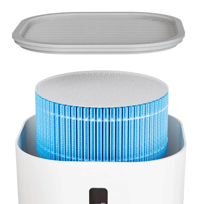 Fellfunk CalmAir – 2 - in - 1 Gerät mit HEPA - Filter & Feuchtigkeitsregulierung für entspannte Luft trotz Haustieren & Feinstaub - fellfunk.de