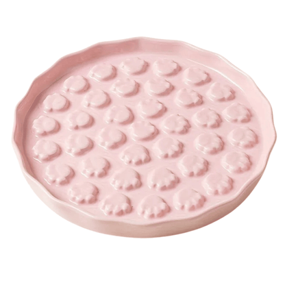 Slow Feed Pfoten Keramiknapf für Katzen & kleine Hunde - gesundes Fressen, bessere Verdauung