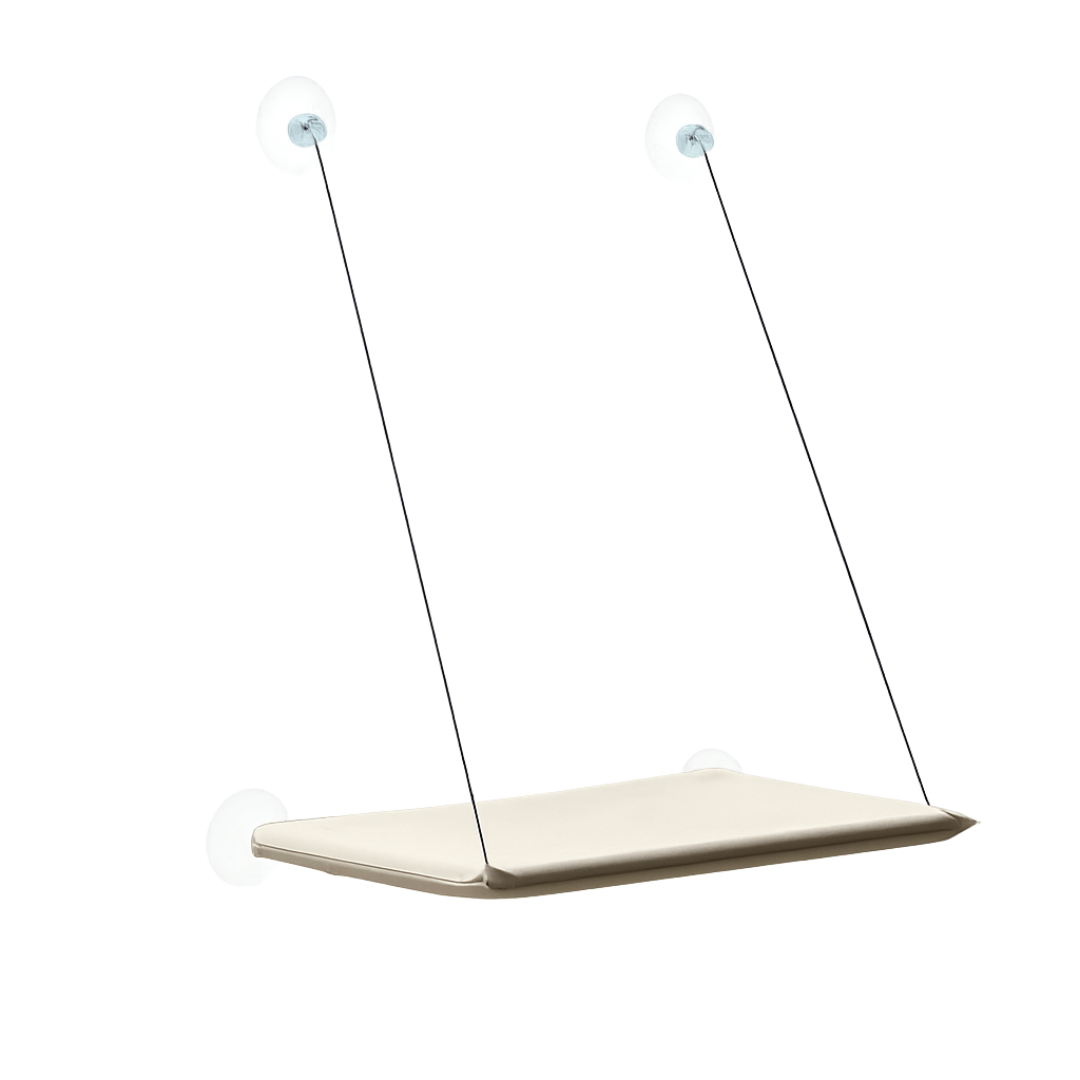 Fellfunk SunSpot – Fensterhängematte für Katzen bis 20 kg mit robuster Halterung & bequemem Liegekomfort - fellfunk.de