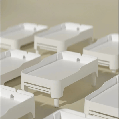 Futterautomaten - Halter – Verstellbarer Standfuß für Katzen & Hunde, sorgt für optimale Fresshöhe & gesunde Haltung beim Fressen - fellfunk.de