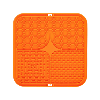 Schleckmatte – Anti - Schling Napf für Katzen & Hunde, ideal für Joghurt, Nassfutter & Snacks, fördert langsames Fressen & Entspannung - fellfunk.de