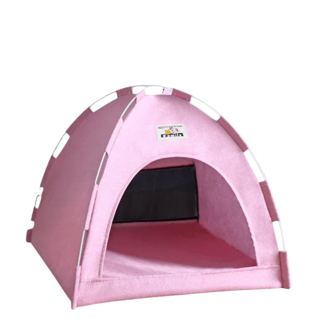 Faltbares Haustierzelt – Atmungsaktive Katzen - & Hundehöhle mit Kühlmatte, tragbar & ideal für drinnen, draußen & Reisen - fellfunk.de