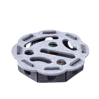 Fellfunk Scratchy – Katzen - Kratzpfosten aus Sisal mit Spielzeug zur Förderung von Bewegung & natürlichem Verhalten - fellfunk.de