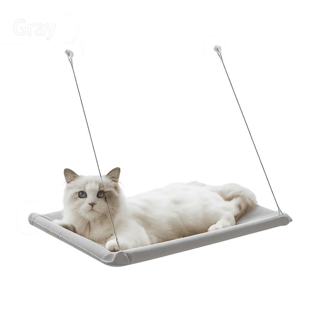 Fellfunk SunSpot – Fensterhängematte für Katzen bis 20 kg mit robuster Halterung & bequemem Liegekomfort - fellfunk.de