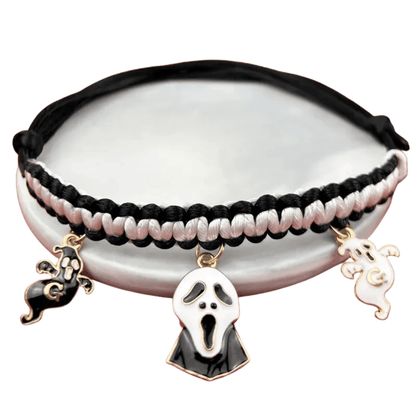 Halloween Halsband – Handgefertigtes Breakaway - Halsband für Katzen & kleine Hunde mit Kürbis - & Geisteranhänger, sicher & stylisch - fellfunk.de