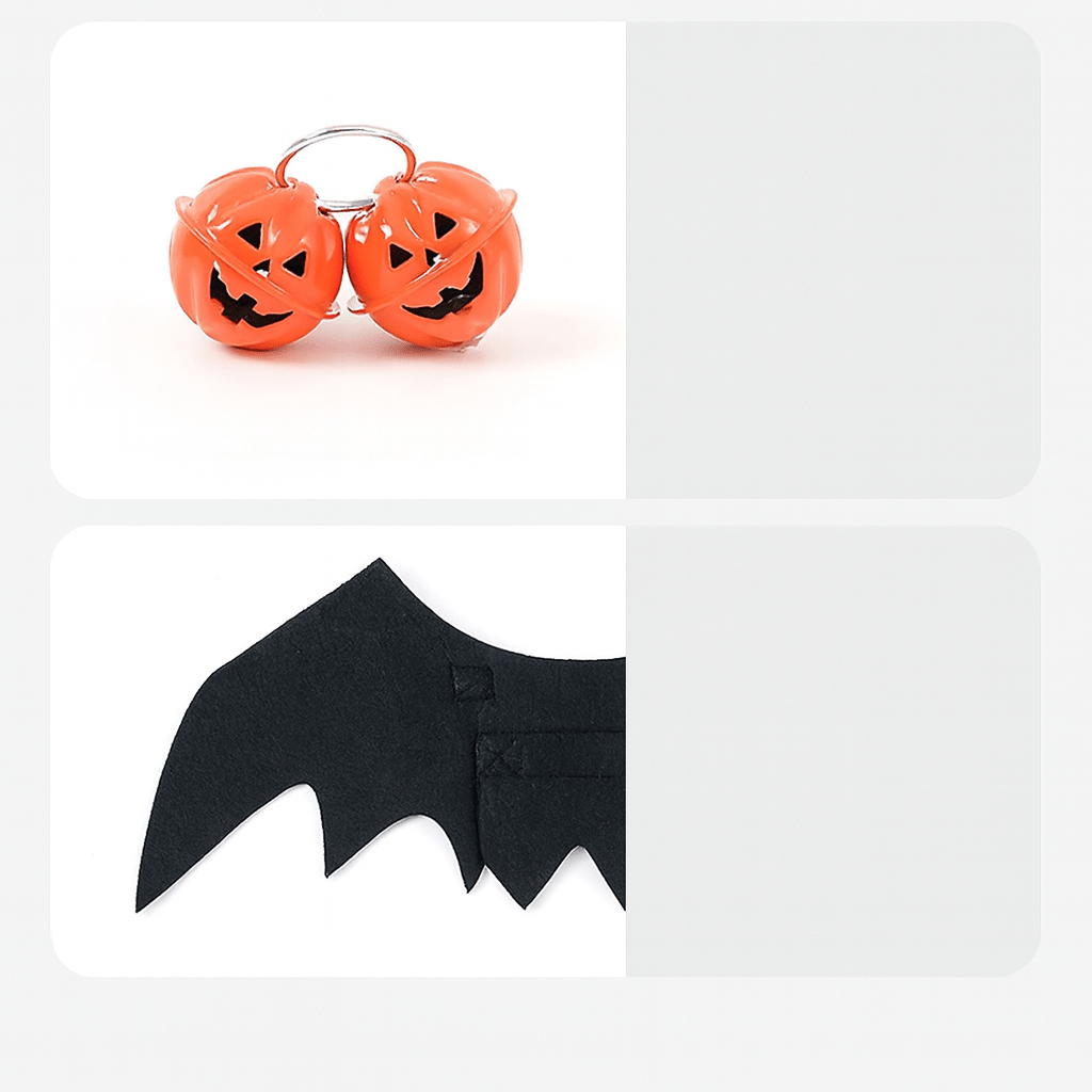 Fellfunk Fledermaus - Kostüm – Lustige Katzenflügel für Halloween & Weihnachten, leicht & bequem für Katzen & kleine Hunde - fellfunk.de