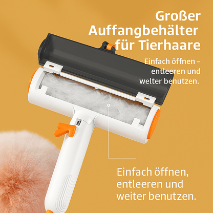 Tierhaar - Roller – Wiederverwendbare Fellbürste für Katzen & Hunde, entfernt Haare effizient von Kleidung, Sofa & Haushalt - fellfunk.de