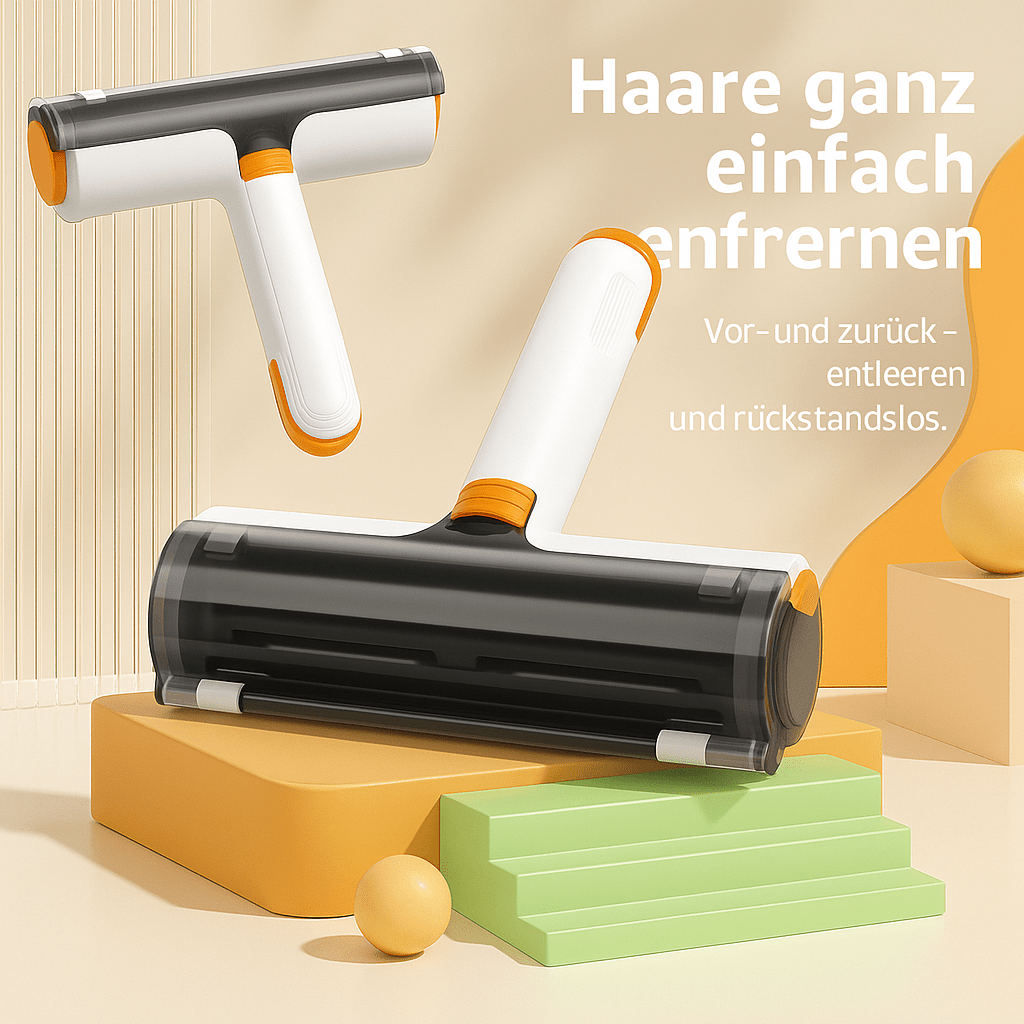 Tierhaar - Roller – Wiederverwendbare Fellbürste für Katzen & Hunde, entfernt Haare effizient von Kleidung, Sofa & Haushalt - fellfunk.de