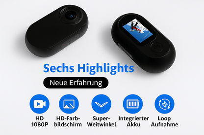 Halsband - Kamera – Kabellose 1080p HD Kamera für Hunde & Katzen, Videoaufzeichnung ohne WLAN, leicht & ideal für Abenteuer - fellfunk.de